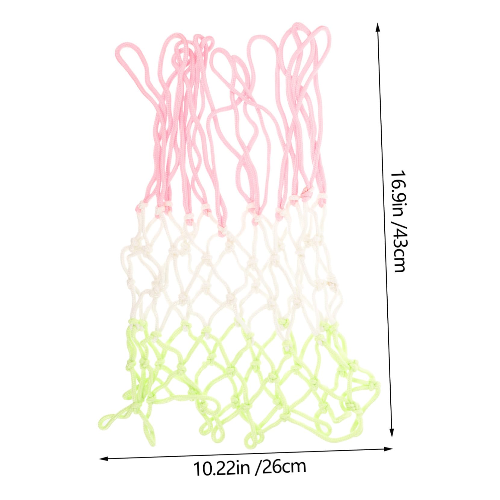 Totority Durable Chinlon Basketball Net Glow-in-The-Dark Outdoor Net for Basketball Hoop Frame