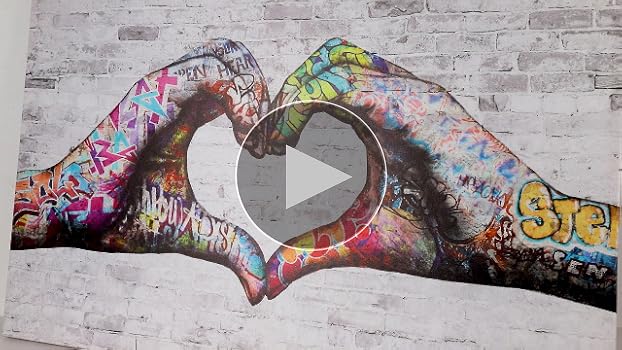 Amazon.com: Zlove Street Art Canvas Wall Decor, Graffiti