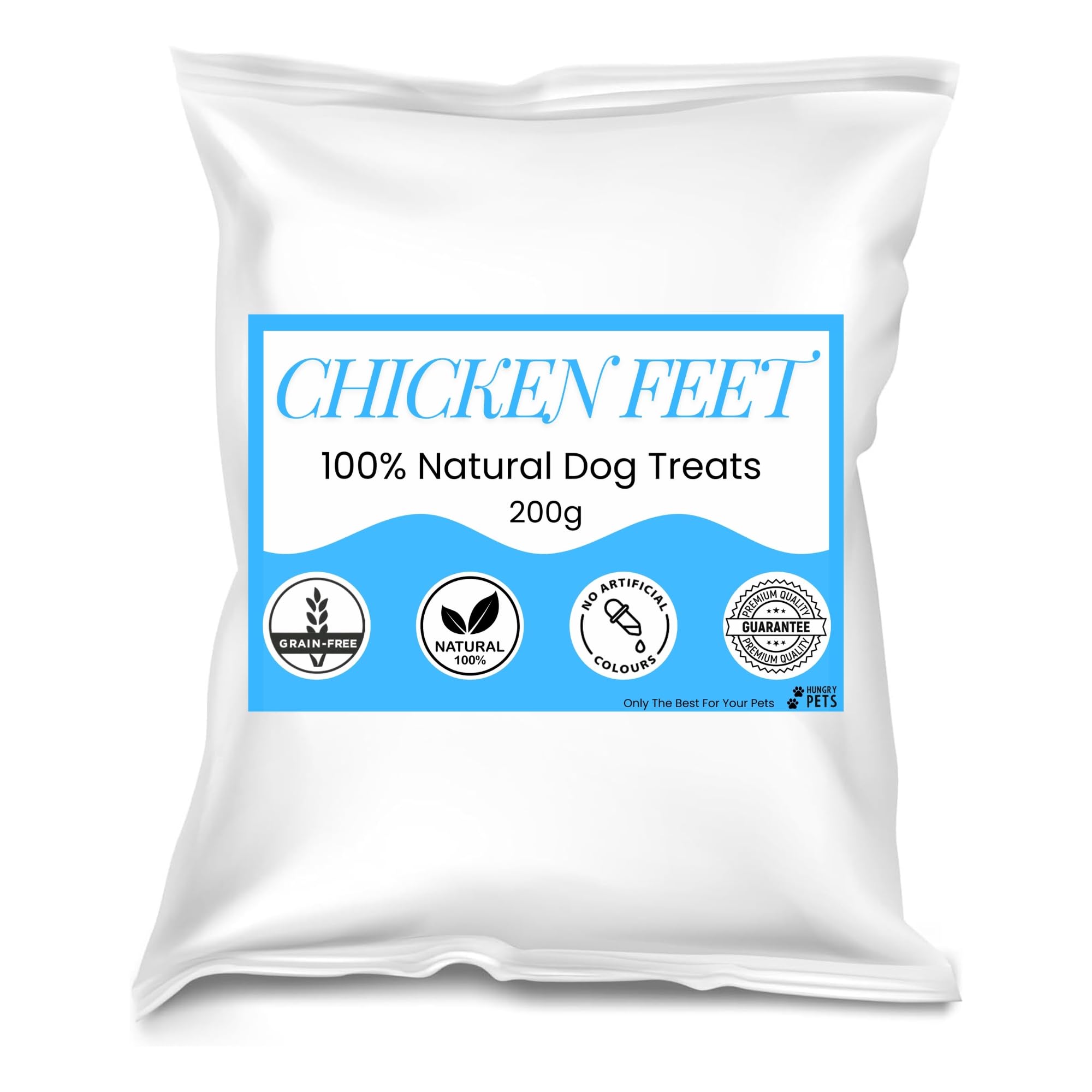 Premium Natural Dog Treat (200g, Chicken Feet)