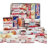 Bandeja Regalo Mega Pack de Chocolates Kinder - Nutella - Rafaello - Nestle. +15 Unid. Caja Bandeja Regalo Original con Kinder Bueno, Nutella, Bombones Rafaello, Chocolates Nestle [IAMI]