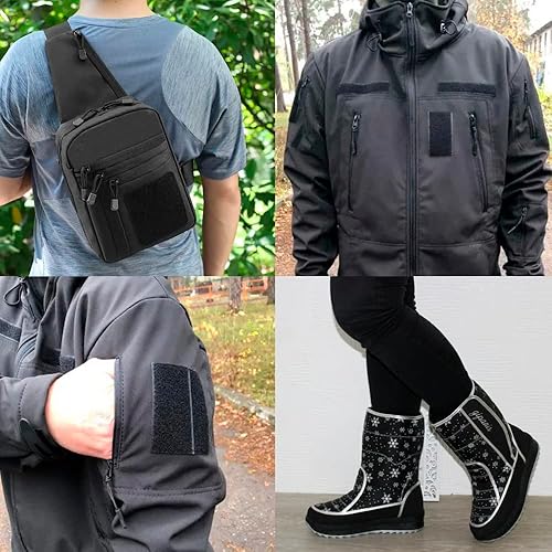 Miniatura 6 de Cinta de velcro para coser de 2 pulgadas de ancho, color negro, no adhesiva, 1 yarda de longitud, cinta de nailon negro, juego de sujetadores de