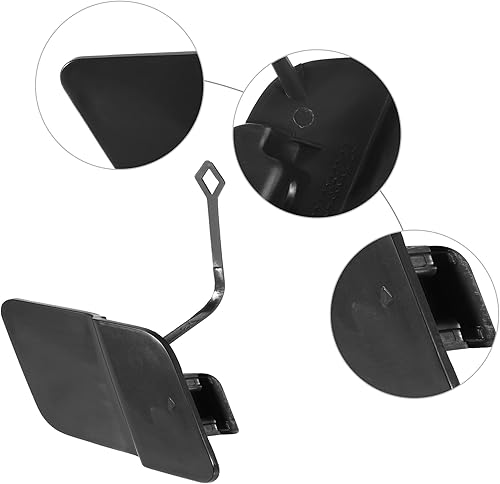 Miniatura 3 de ACROPIX Cubierta para gancho de remolque de parachoques delantero para Mercedes Benz X204 GLK250 - Paquete de 1 negro