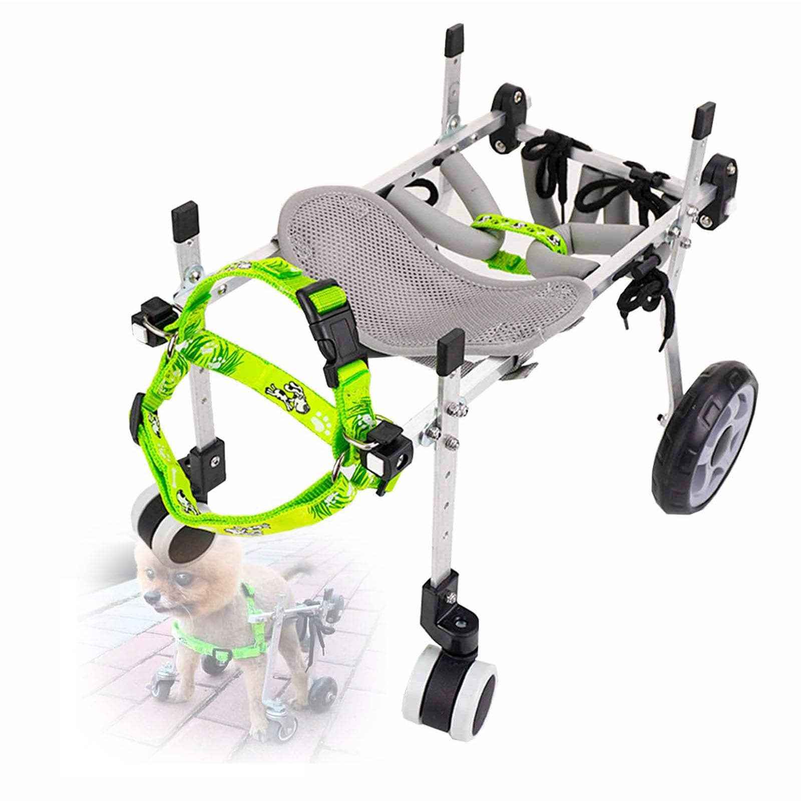 犬用車いす　調節可能 Amazon.co.jp: 調節可能な犬用車いす 小型犬用 フルレッグサポート