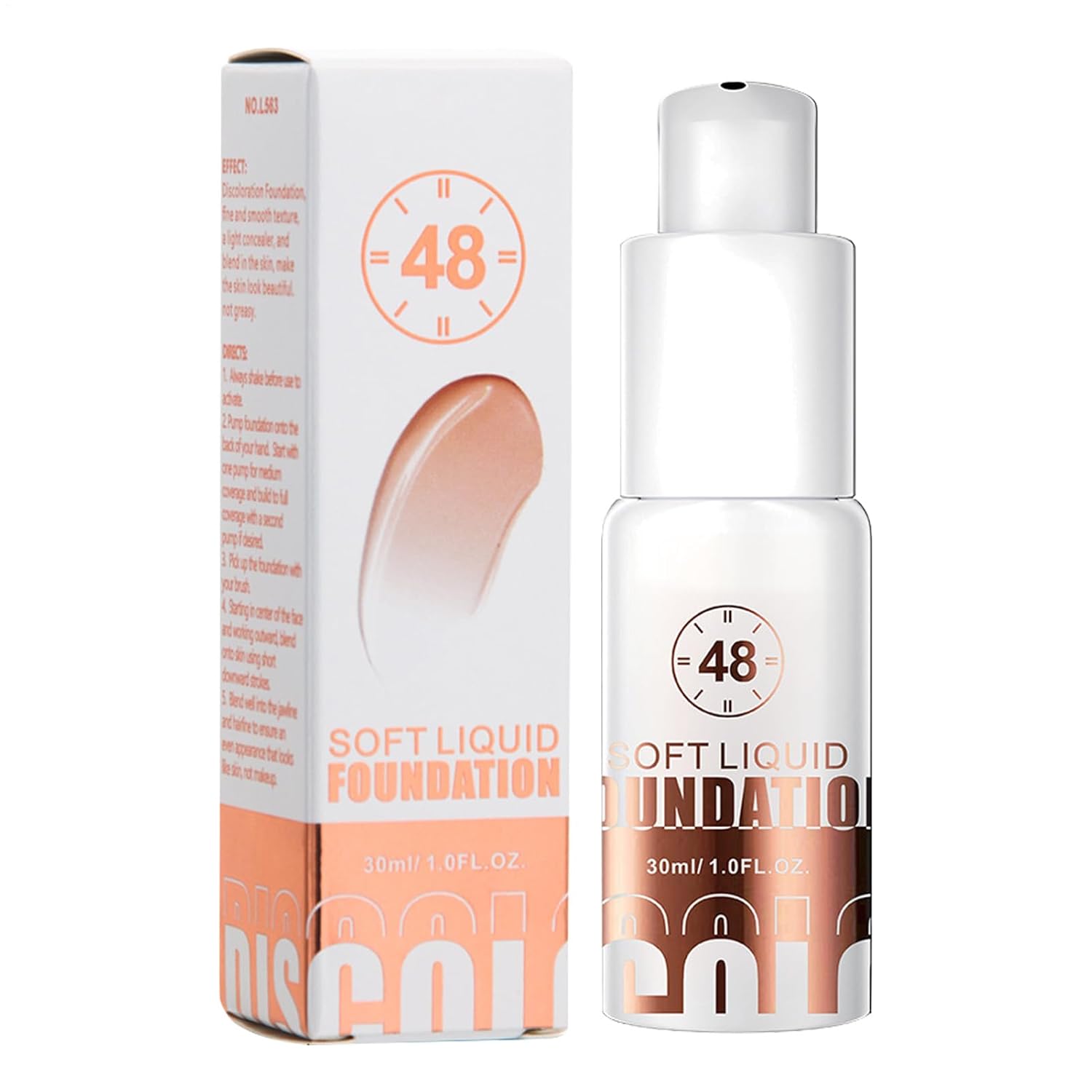 Color Changing Foundation 30ml - Waterproof For Aging Lightweight Liquid Colour Changings Mature Foundatons For All Types Long