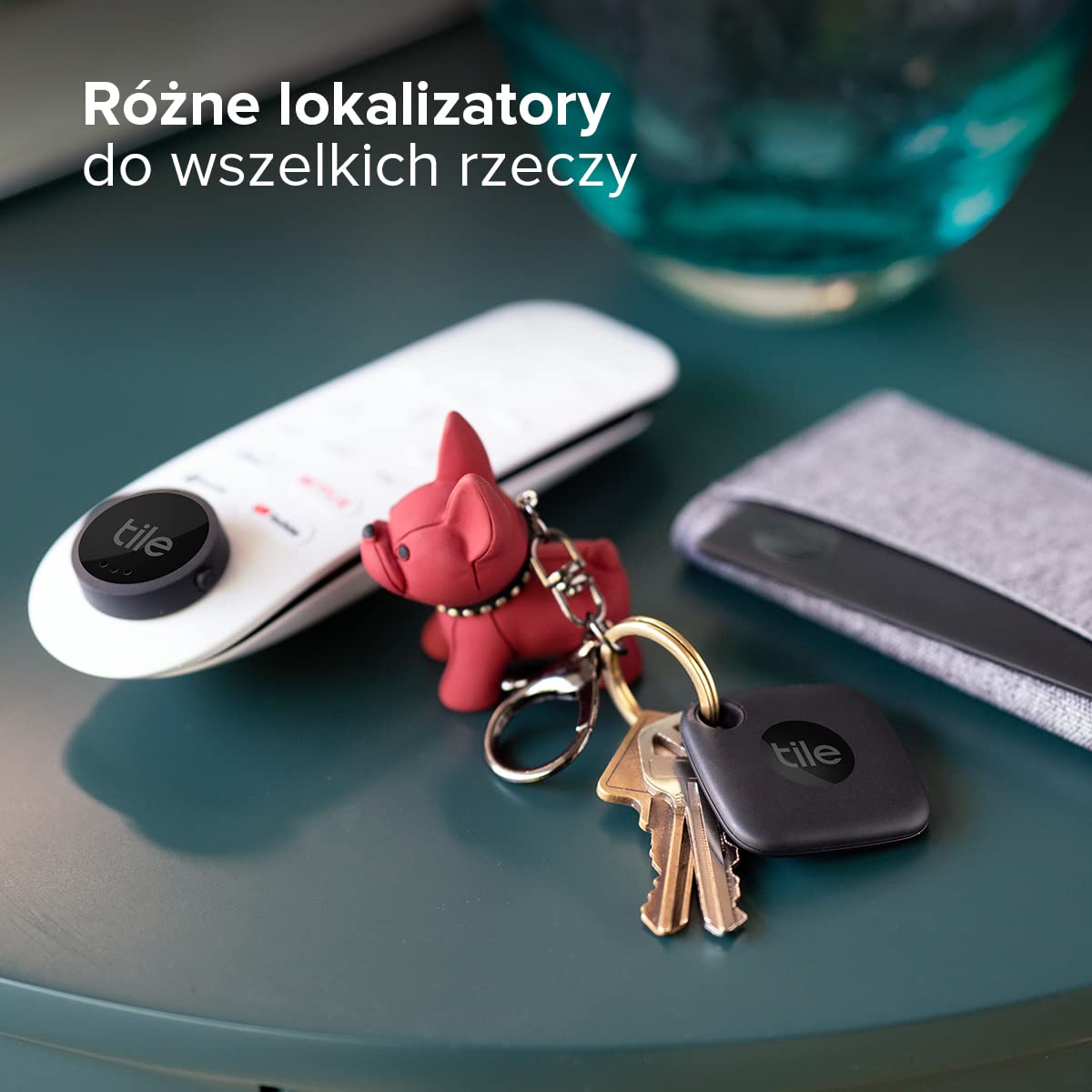 Tile Essentials (2022) Lokalizator Bluetooth do namierzania zagubionych kluczy, portfeli, pilotów i innych przedmiotów, 4 Pak (2 Mates, 1 Slim, 1 Sticker), aplikacja iOS i Android, Czarny