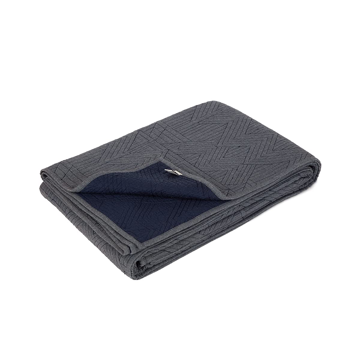 Home4U Cotton Jonathan Bedspread (L-88, W-68 in_Gray)-image-8