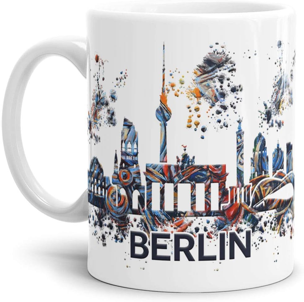 Berlin-Tasse Skyline - Kaffeetasse/Mug/Cup - Qualität Made in Germany