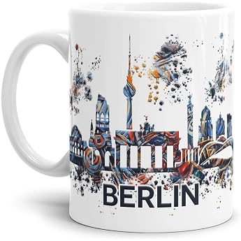 Berlin Skyline Coffee Mug Made in Germany