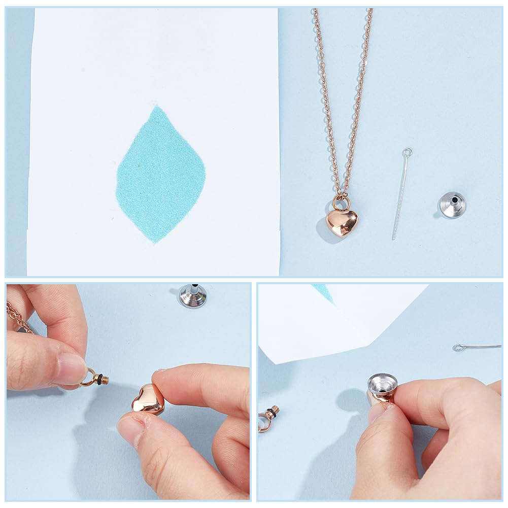 CREATCABIN Collana con ciondolo a forma di cuore per
