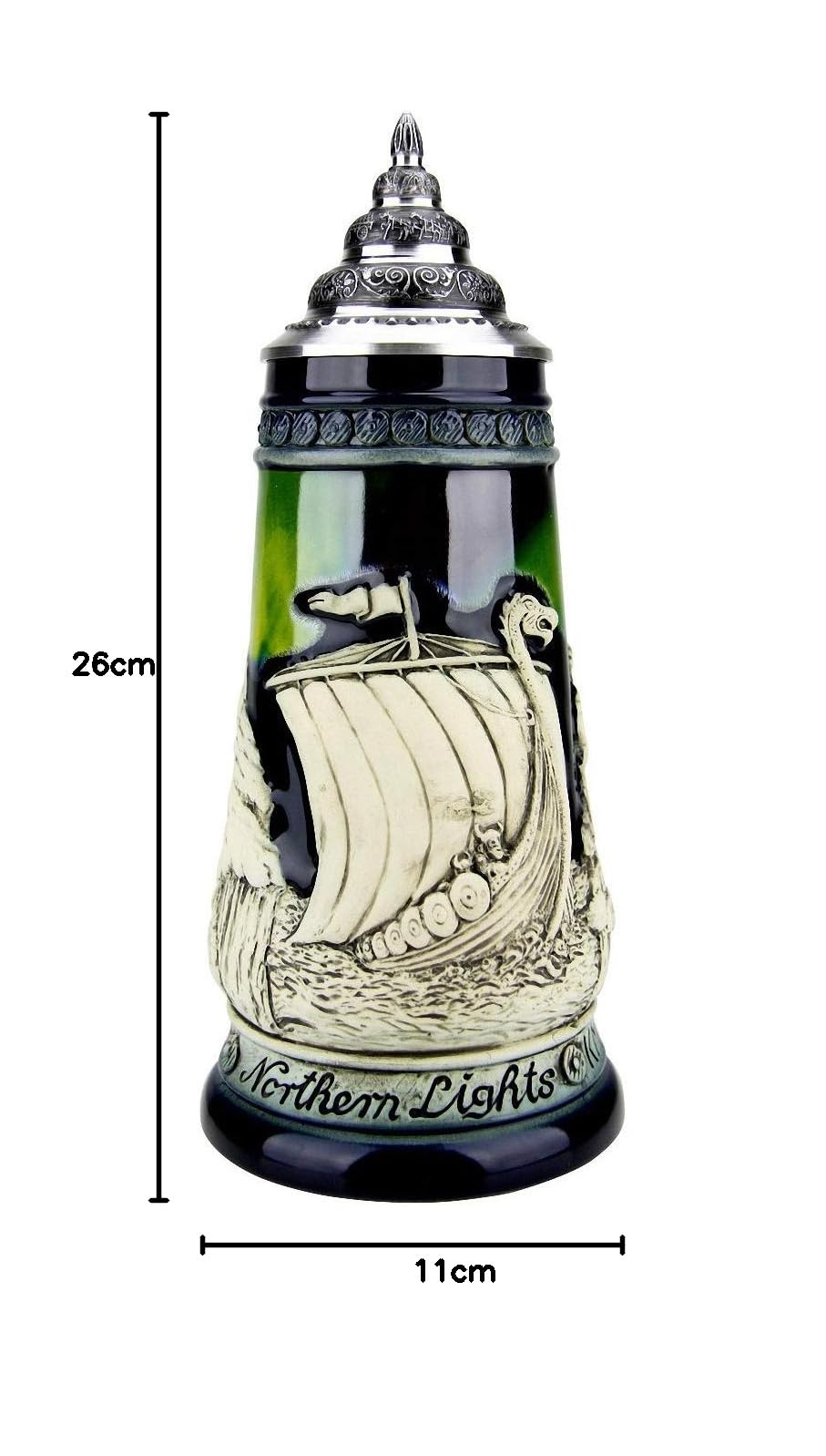 KING Boccale da Birra tedesco luci polari0,5 litri