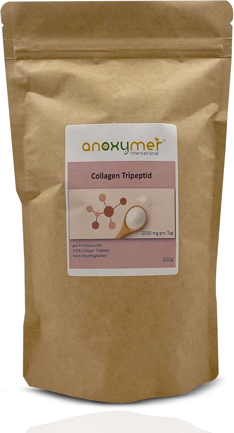 Collagen Hydrolysat - Tripeptid - Gute Löslichkeit - geschmacksneutral - ohne Zusätze - vom Rind - hohe Bioverfügbarkeit - nur 2,5g pro Tag (1 Teelöffel) (800g)