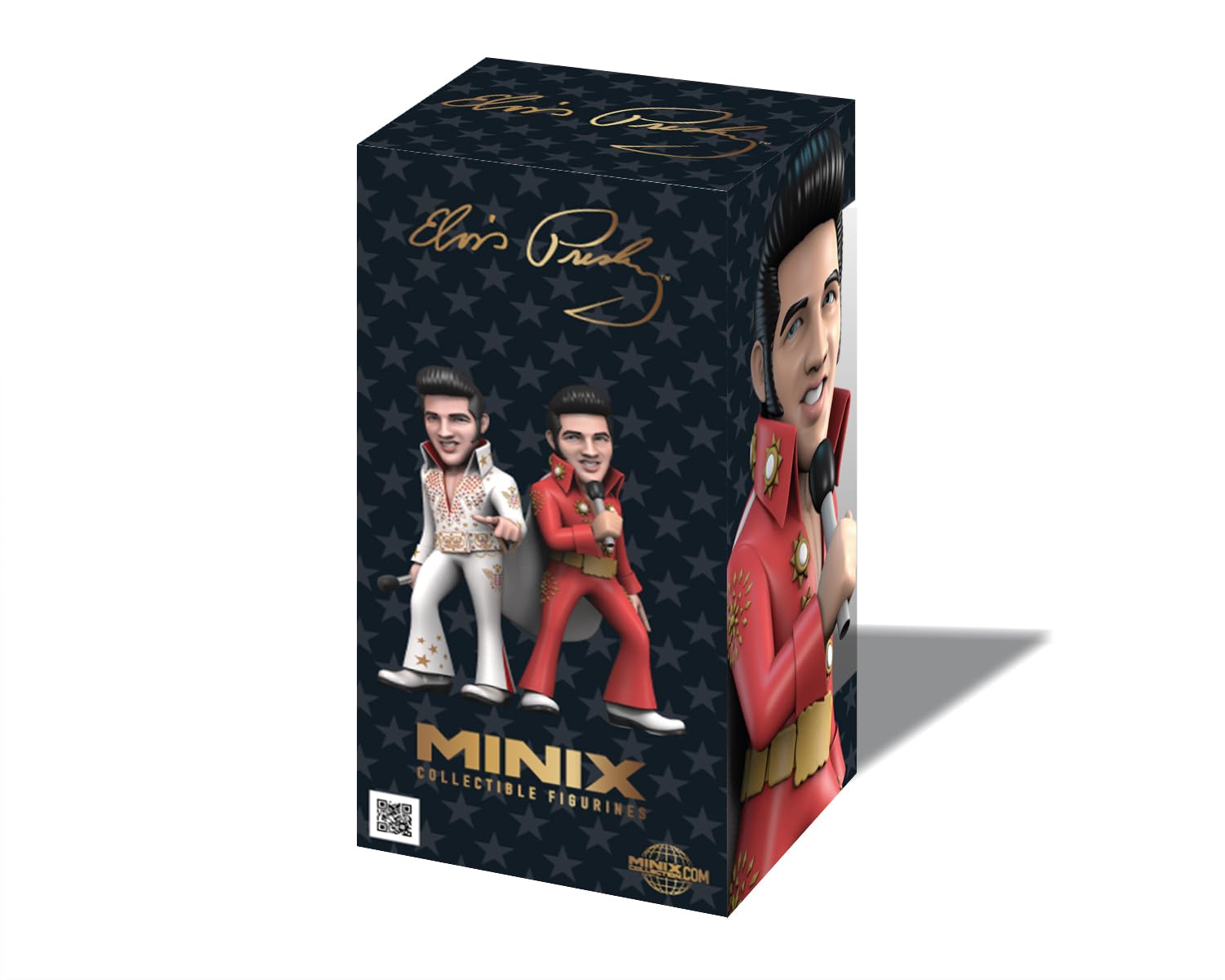 BANDAI - Minix Figura da collezione 12 cm - Elvis Costume Rosso - Collezionabili per esposizione - Idea Regalo - Giocattoli per Bambini E Adulti - Fan TV (MN18918)