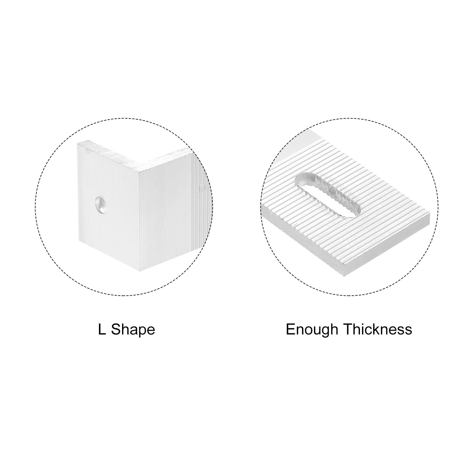 Amazon.com: PATIKIL Solar Panel Mounting L Brackets Aluminum Alloy