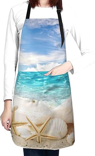 Miniatura 2 de Divertido delantal ajustable para barbacoa para mujeres y hombres, regalos de cumpleaños, parrilla, cocinero, babero, 2 bolsillos