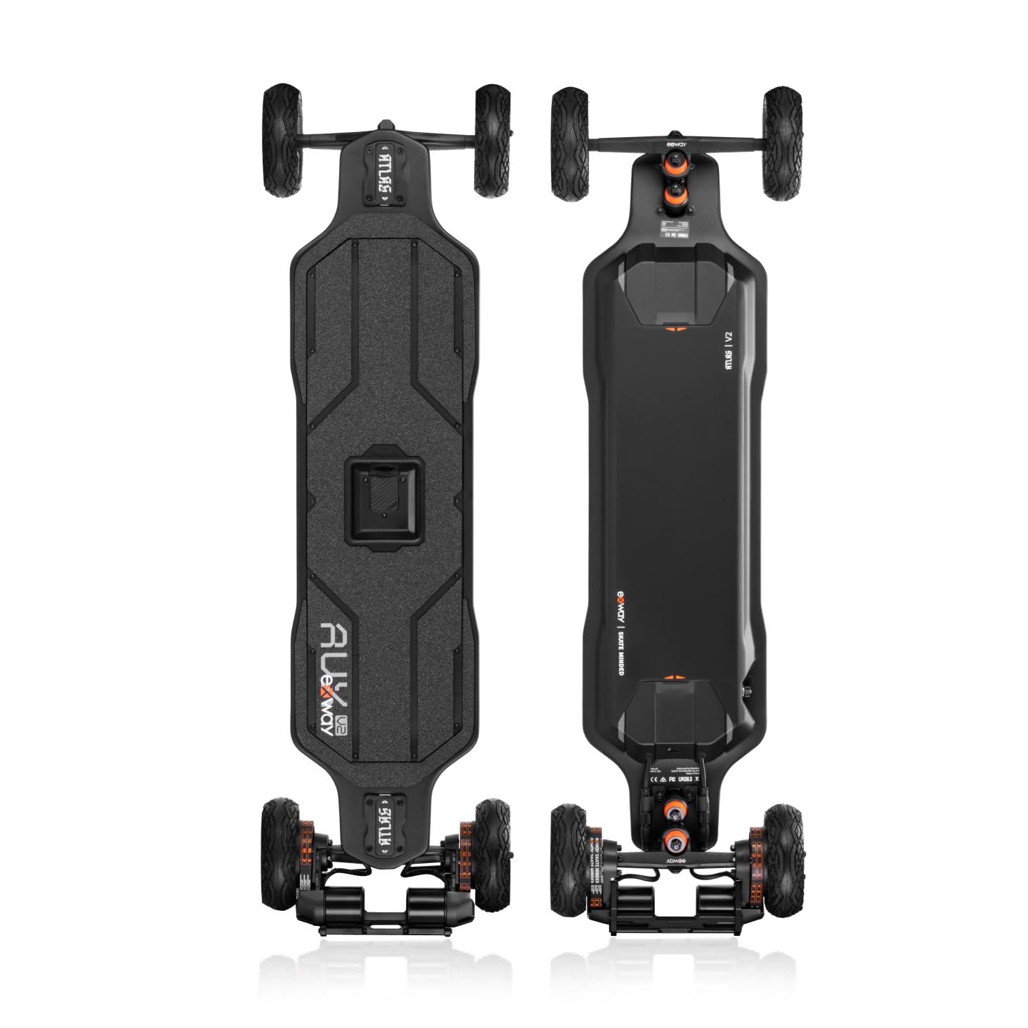 Atlas All-Terrain Off Road Electric Skateboards, Top Speed of 35 Mph, 24 Miles Range Mountain Board, Optional AUXPack Battery, Professional Electric Longboard for Adults