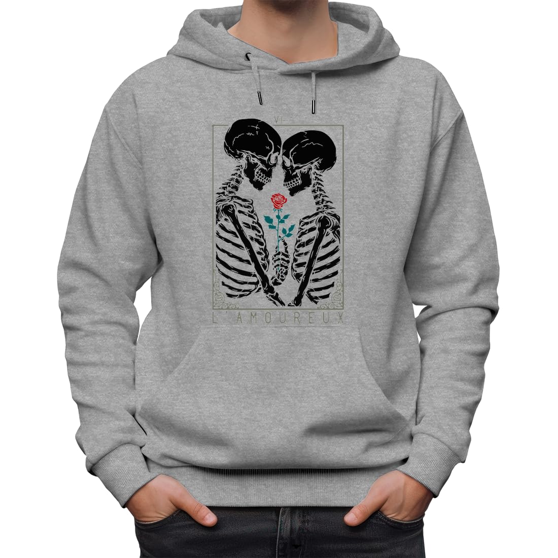 Vi The Lovers Felpa classica unisex con cappuccio per uomo e donna