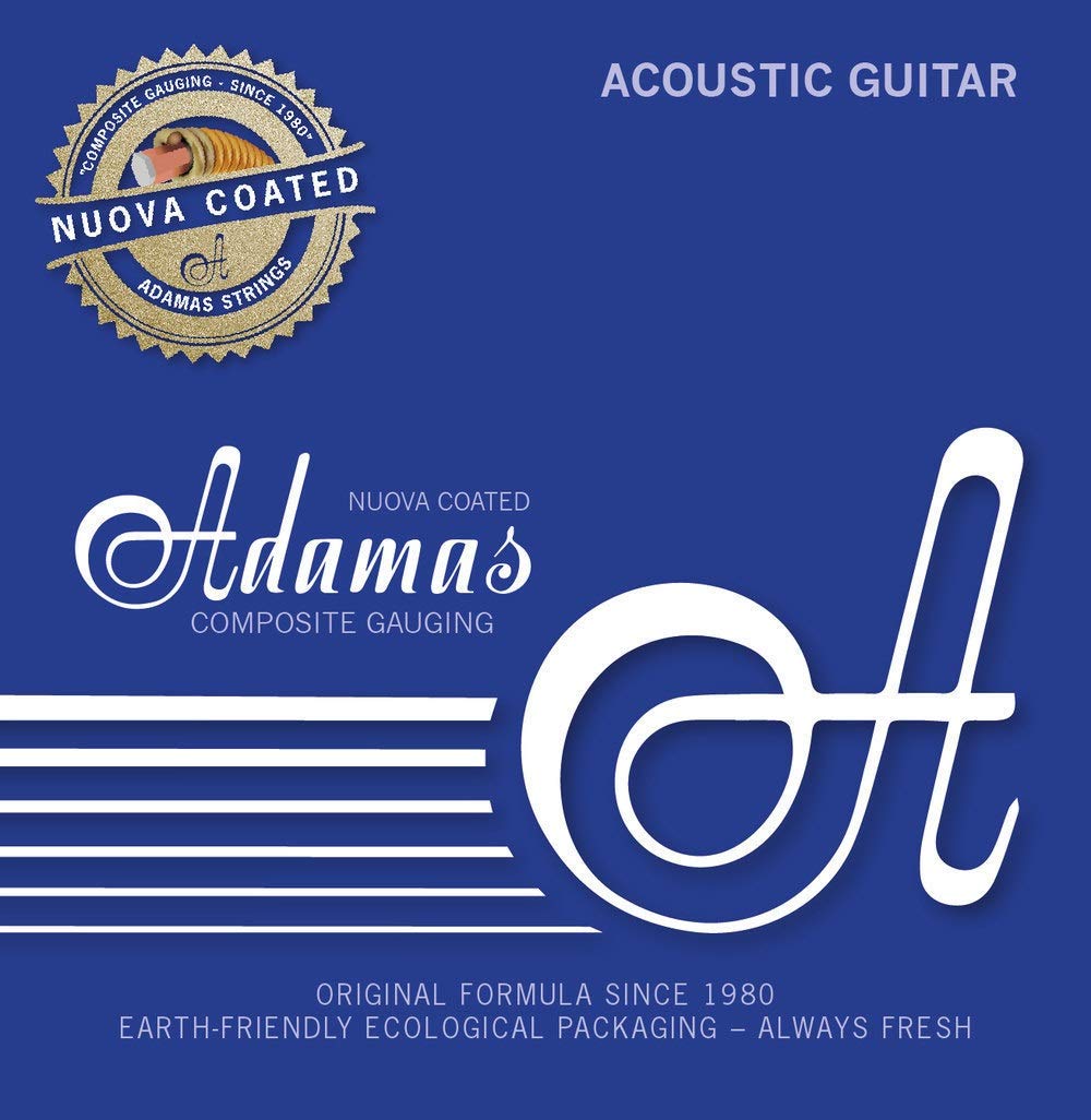 Adamas Strings for Acoustic Guitar Nuova Phosphor Bronze Coated Light .012-.053 1818NU