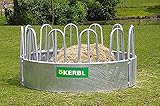 Kerbl Rundraufe mit 12 Fressplätzen für Normalballen und Rundballen für...