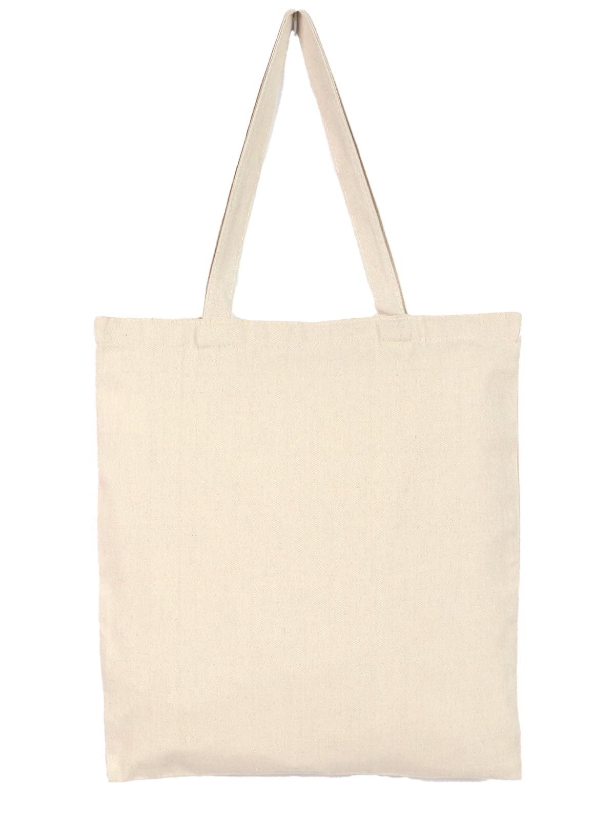 Sac fourre-tout en toile pour femme - Réutilisables - En coton - Cadeau - Sac vierge pour le bricolage, nature, 15pcs