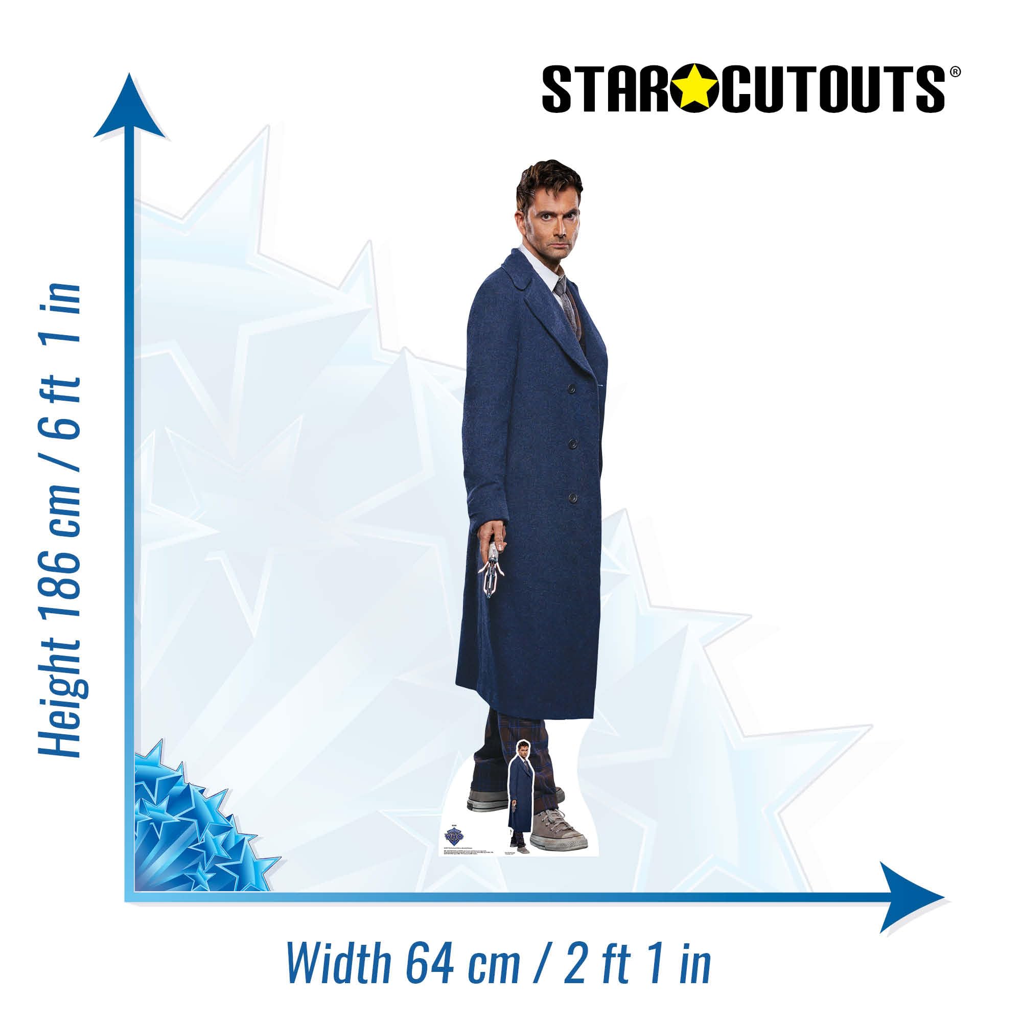 Star Cutouts SC4471 - Sagoma in cartone di Doctor Who David Tennant con mini