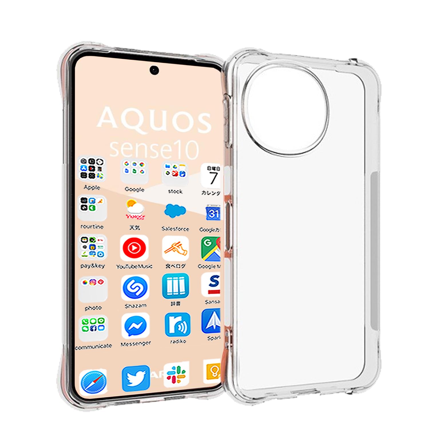 『全面保護』AQUOS Sense10 ケース 保護カバー 薄型 アクオスセンス10 スマホケース TPU材質『四隅がエアクッション構造』 耐衝撃 ケース 黄変防止 AQUOS Sense10 用の カバー 滑り止め/擦り傷防止/柔軟/光沢感/軽·薄/透明