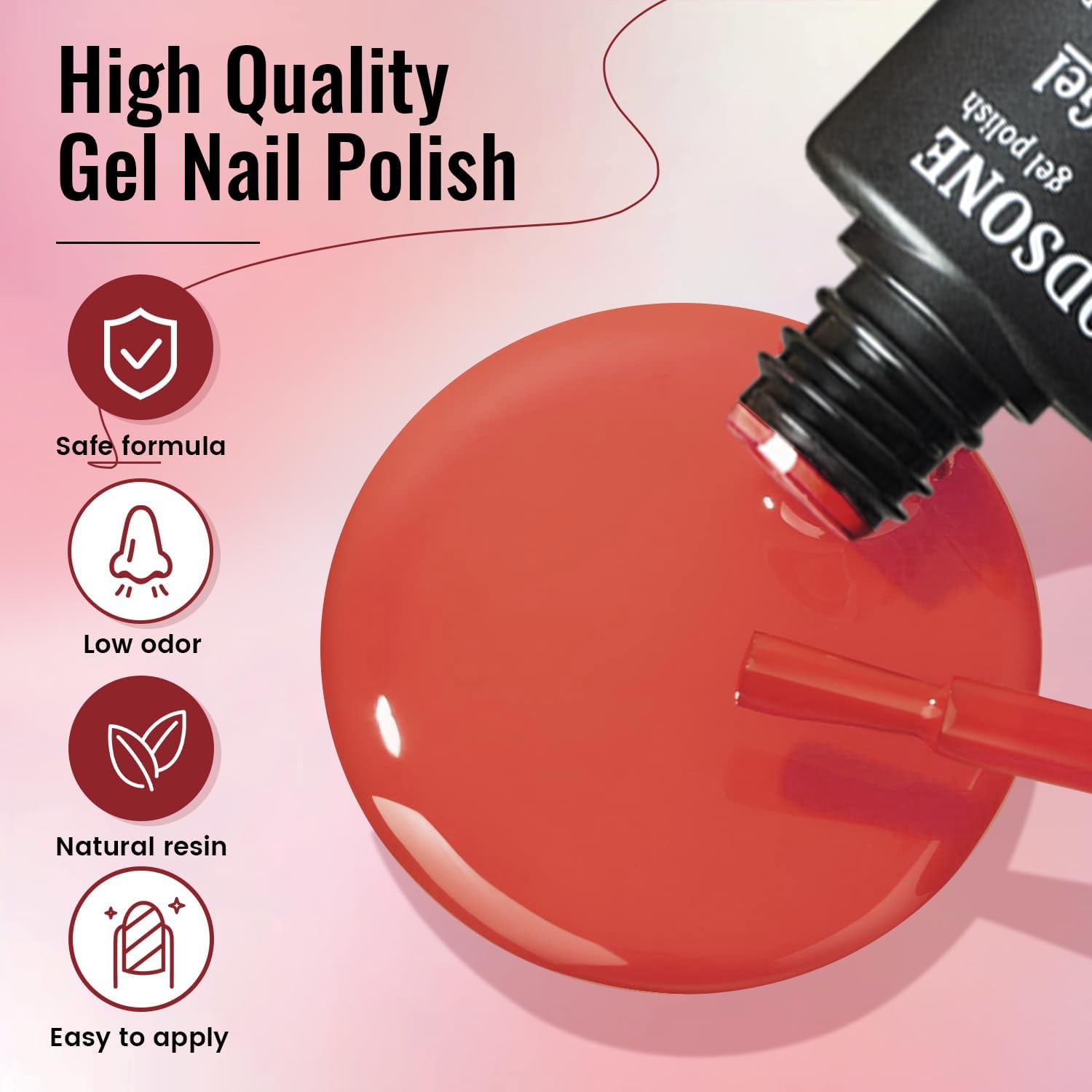 JODSONE Gel-Nagellack-Set mit UV-Licht 32 Farben Gel-Nagellack + 4 funktionelle Klebeflaschen-Set Soak-Off-Maniküre-Werkzeuge Geschenke für Frauen