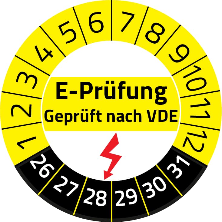 DREKO PRÜFPLAKETTEN - Wartungsplakette VDE 0100 VDE 0105 DREKO PRÜFPLAKETTEN - Wartungsplakette VDE 0100 VDE 0105