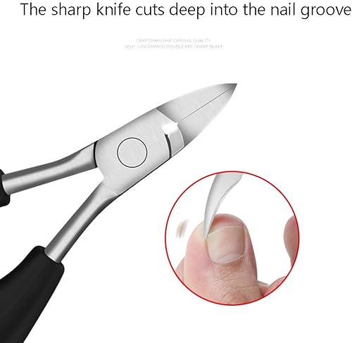 Miniatura 3 de AnHua 1 herramienta profesional para cortar uñas de los pies, uñas gruesas o encarnadas, herramienta de agarre suave resistente para la familia,