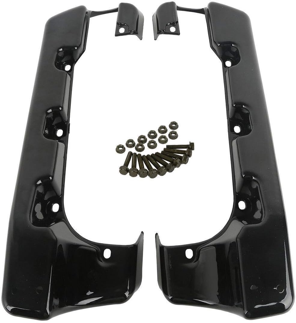 TCT-MOTORPARTS 4" Hard Stretched Saddle Bag Extension Fit For Harley Touring Road King Electra Street Glide Ultra-Classic 2014-2024
