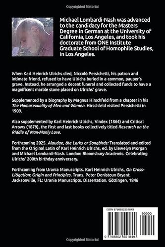 In Memory of Karl Heinrich Ulrichs: With Supplements