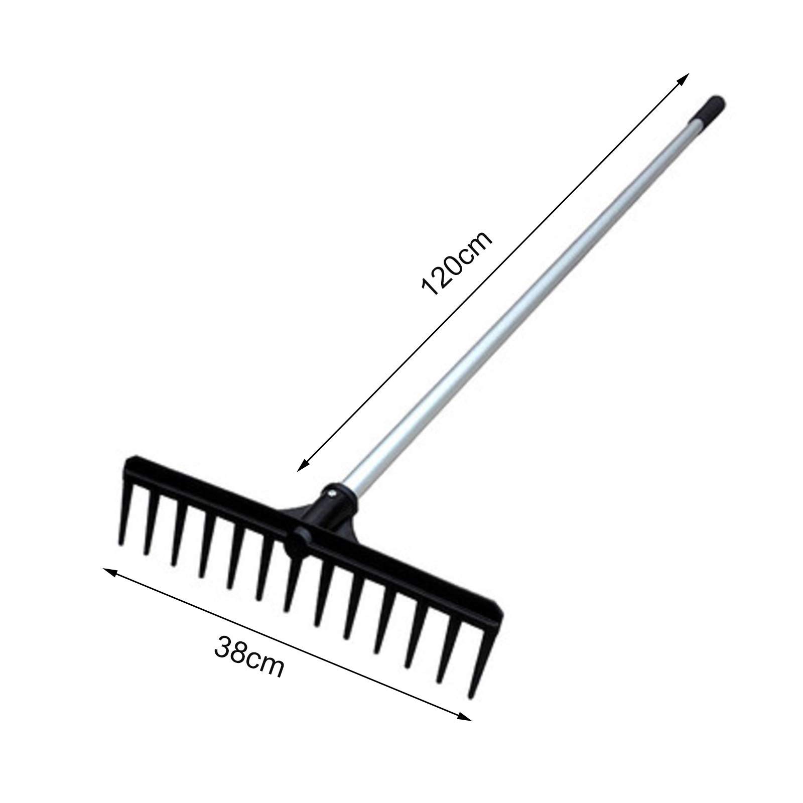 Rastrelli livellatori per prato da giardino e golf, rastrello livellatore con manico in acciaio inossidabile da 43 pollici - Strumento livellatore per terreno e prato resistente per giardino e golf