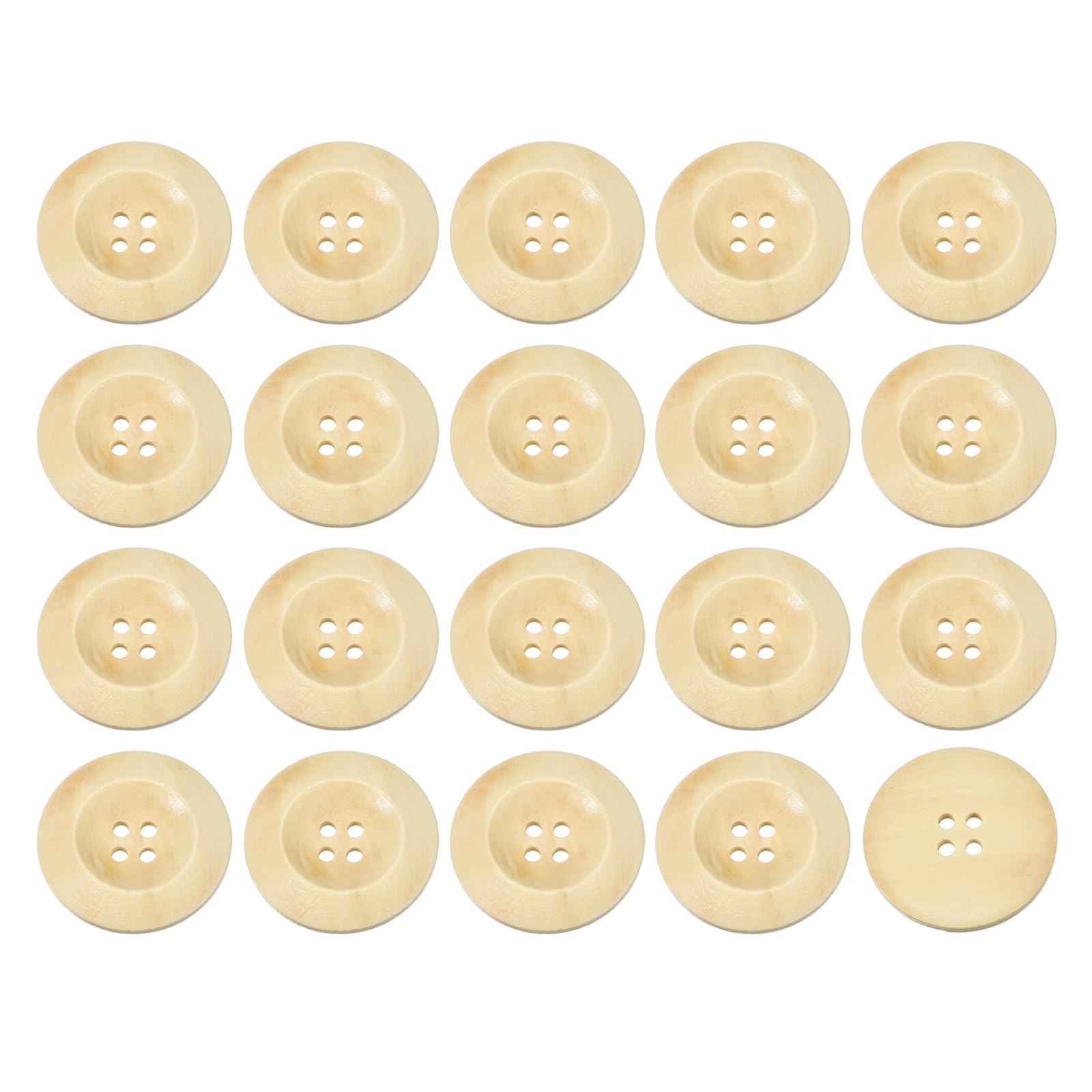 Boutons ronds en bois pour customiser vos vestes en laine et sacs DIY