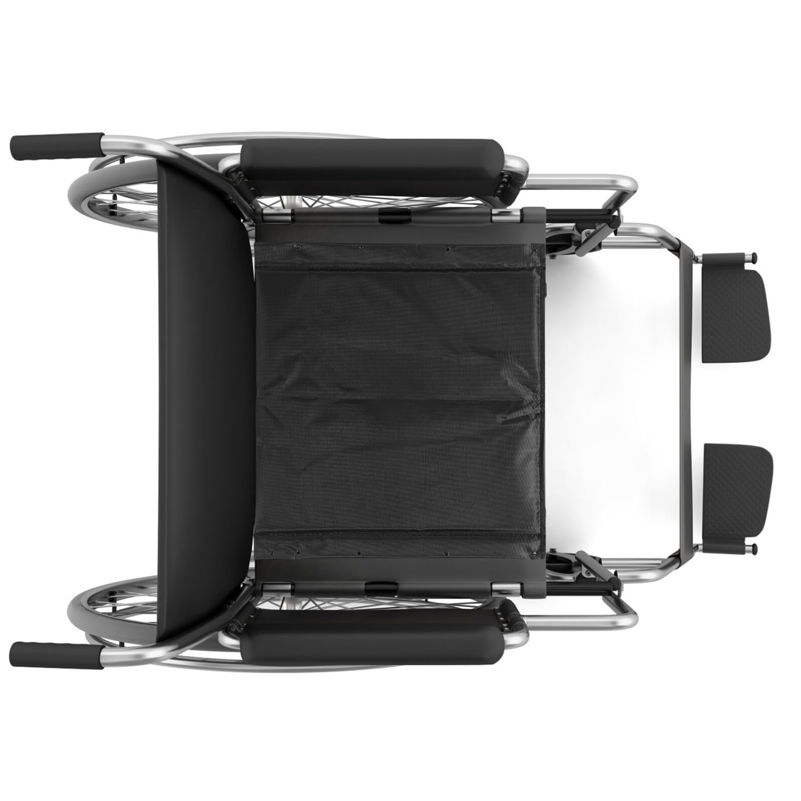 Homoyoyo Cojín para Silla de Ruedas de Tela Oxford Negro, 3 Piezas | Acolchado y Transpirable, Mantenimiento Fácil, Orificios de 12, 5cm, para Hogar u Oficina