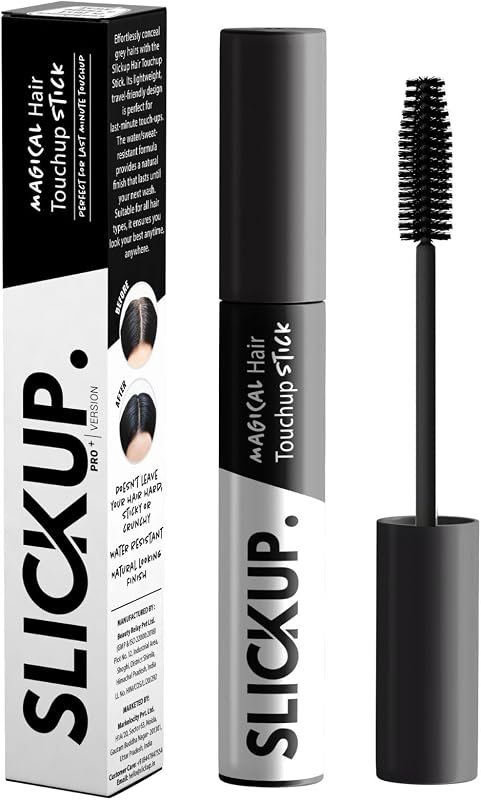 Hair Touch Up Stick Temporary Color, Gray Hair Coverage, Hair Colour Stick, White Hair Coverage, Hair Mascara, Beard & Root Touch Up (Black)