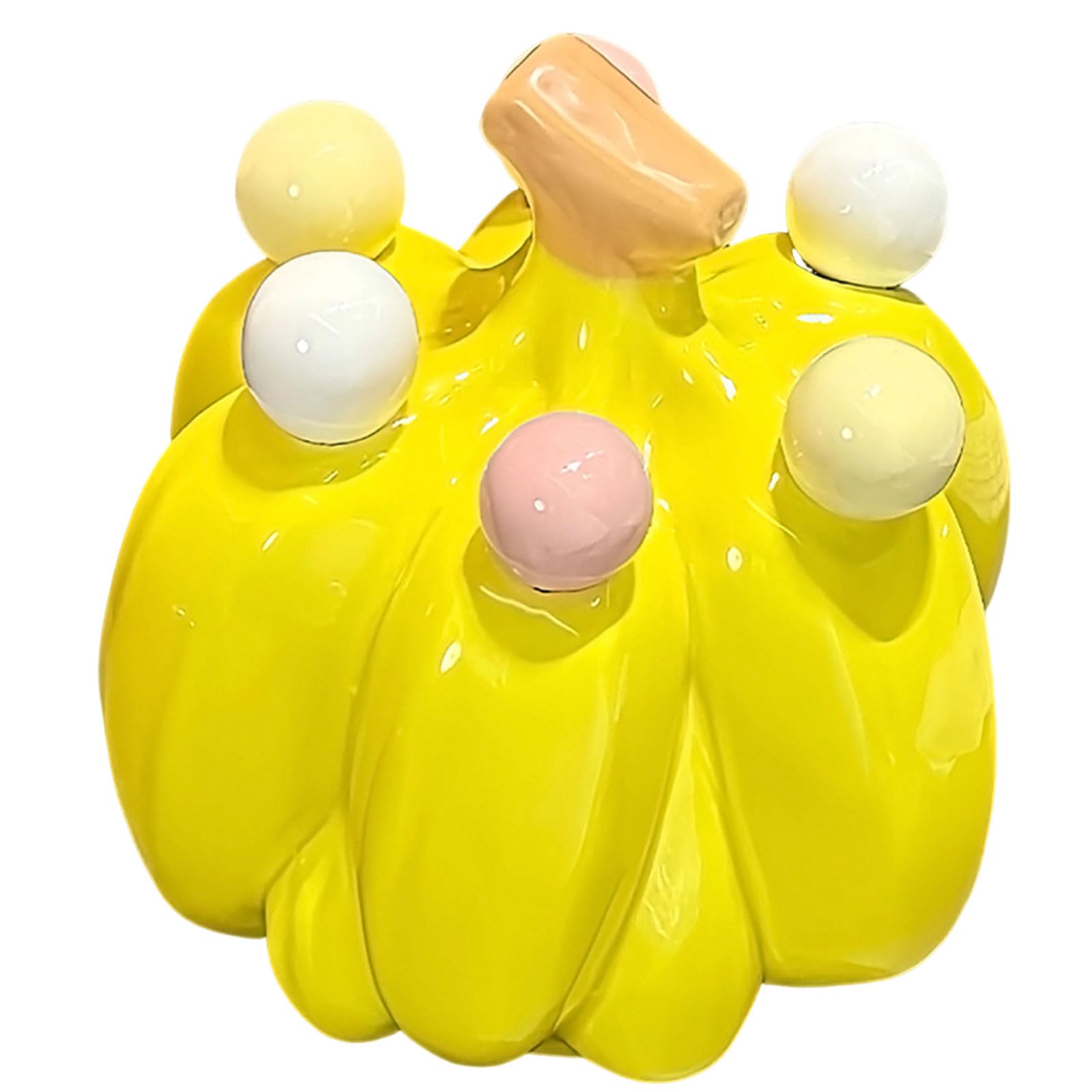 Fourchette à Fruits en Acier Inoxydable Fourchette à Dessert Fourchette à Salade Réutilisables avec Support en Forme de Banane pour Cuisine Sandwich Fromage Fête