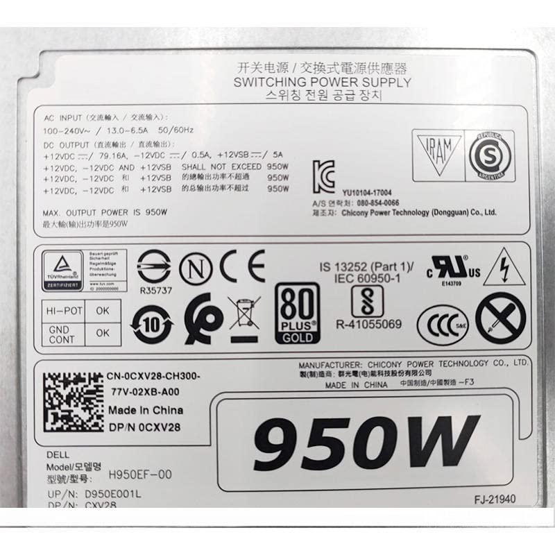 Amazon | For T5820 T7820 T7920 950W Workstation Power Supply