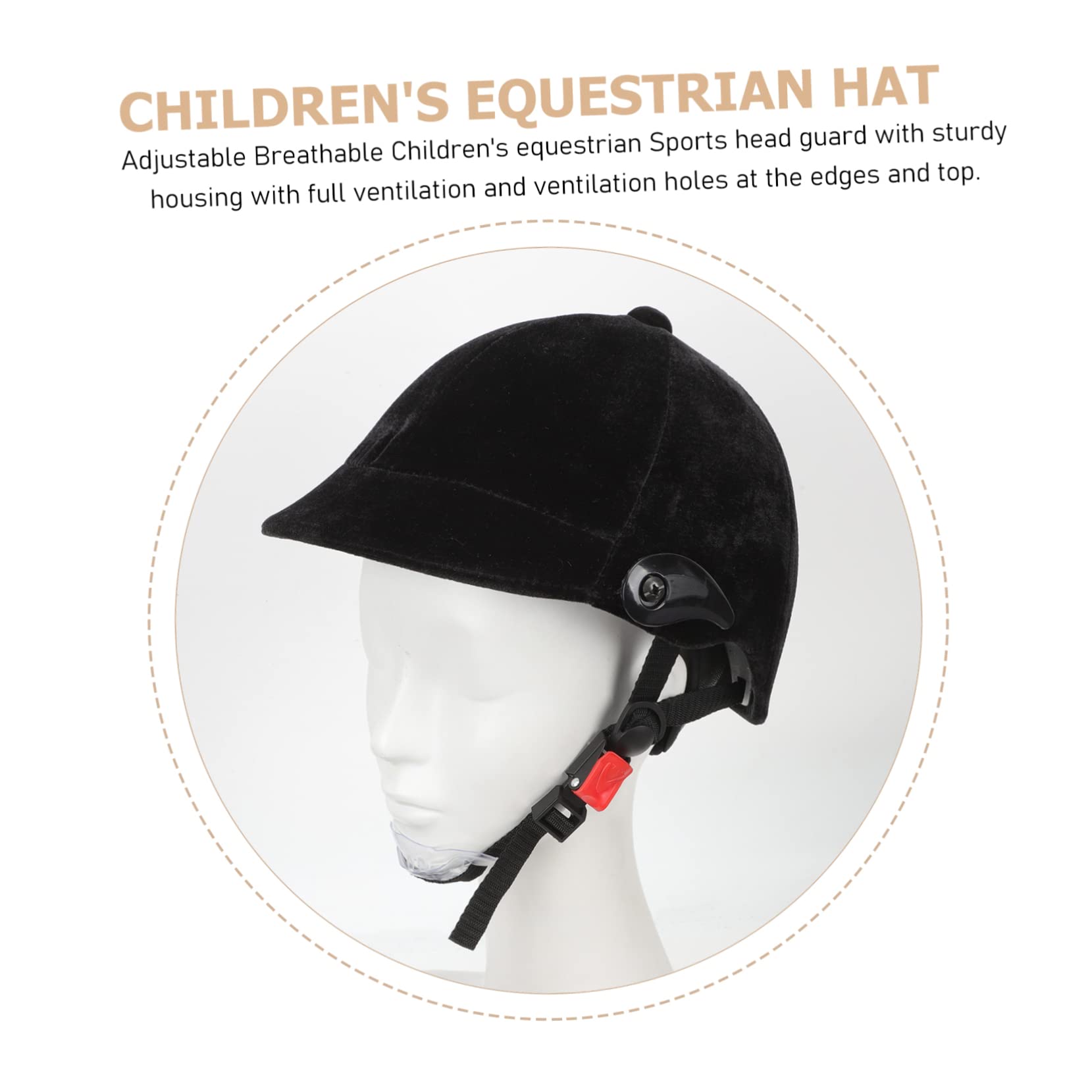 Casco Da Equitazione Per Bambini Equipaggiamento Protettivo Equestre Regolabile Traspirante Materiale Resistente Protezione Sicurezza Per Addestramento Equestre Giovanile