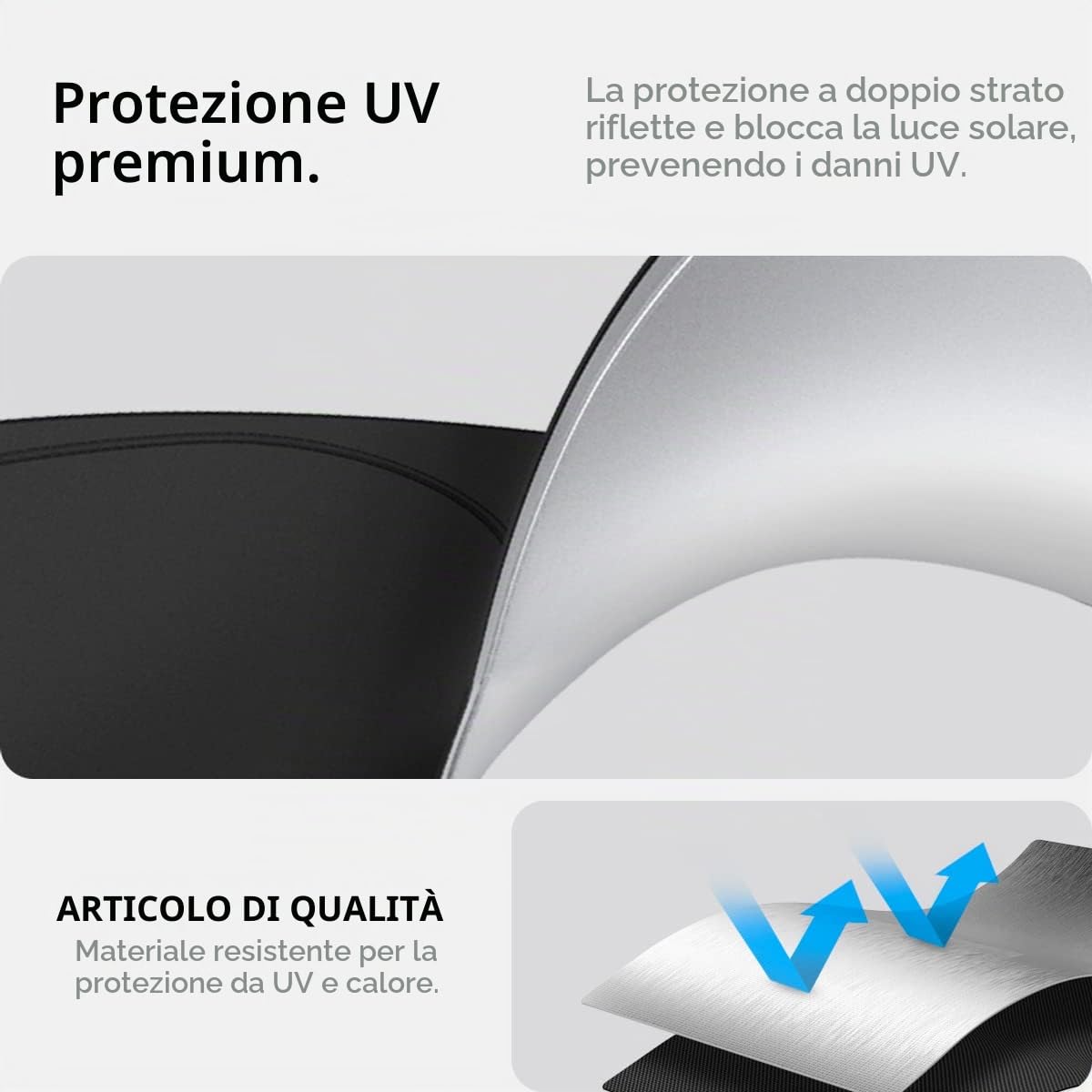 Spigen Tesla Model 3 (~2026 Highland) Model Y (~2026 Juniper) CryoShade Parasole per Parabrezza Anteriore Pieghevole, Protezione Solare Contro i Raggi UV, Accessori per Tesla