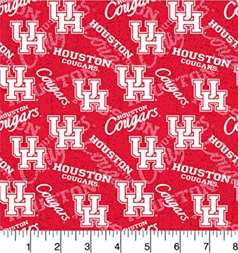 sykel enterprises houston cougars ncaa college tone on tone 4334 wide cotton quilting fabric sold by yard