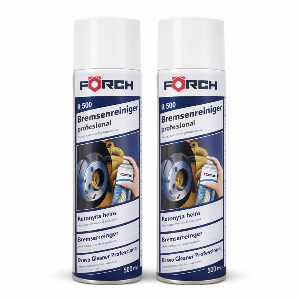 FORCH Limpia Frenos Profesional en Spray – R500 500 ml – Desengrasante Potente, Secado Rápido, Sin Residuos para Discos, Pastillas y Componentes Mecánicos (4)