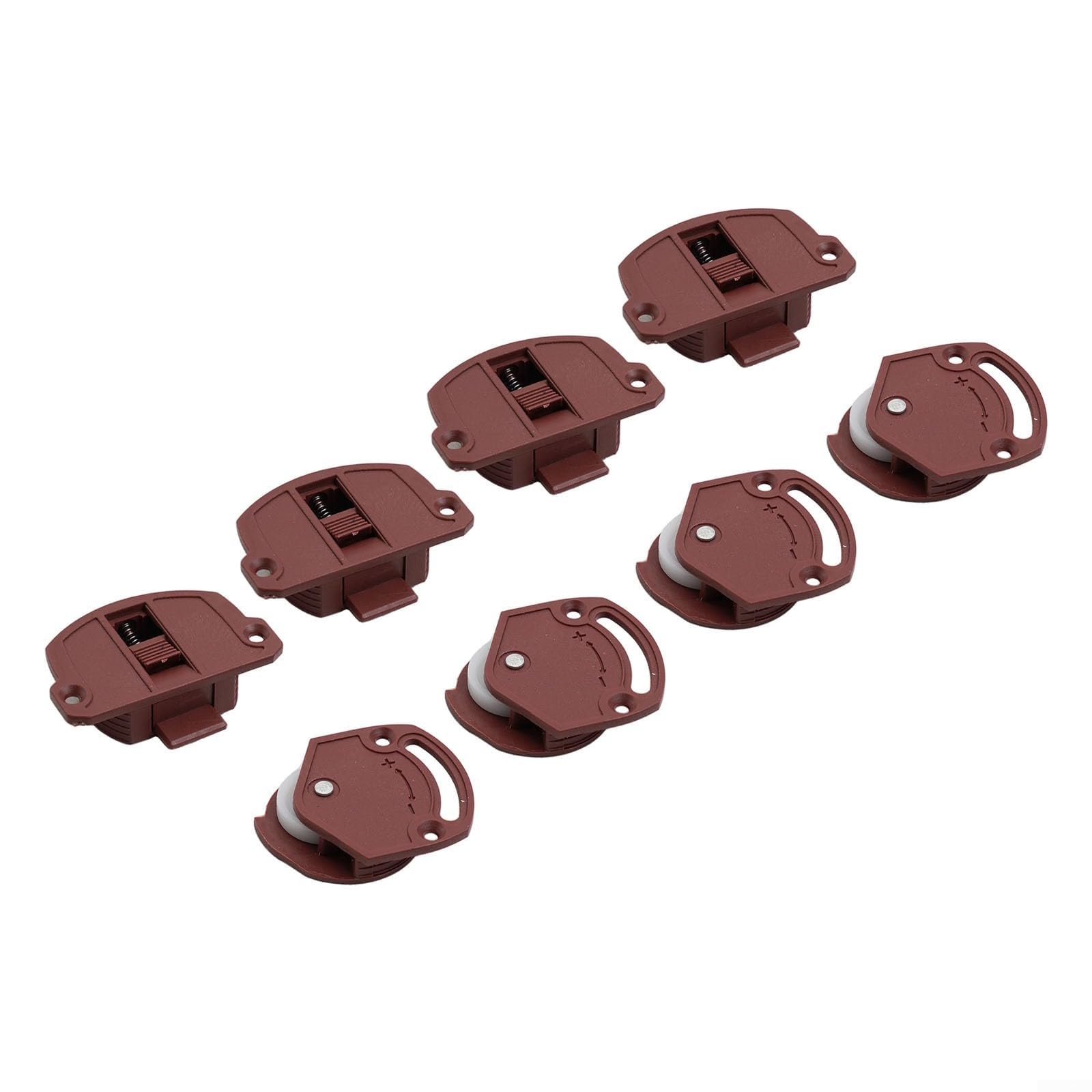 FDEFIRTFG Furniture door rollers, Wardrobe Closet Sliding Doors with Nylon Guides Plastic Rollers Made for Smooth Door Action(4pcs)
