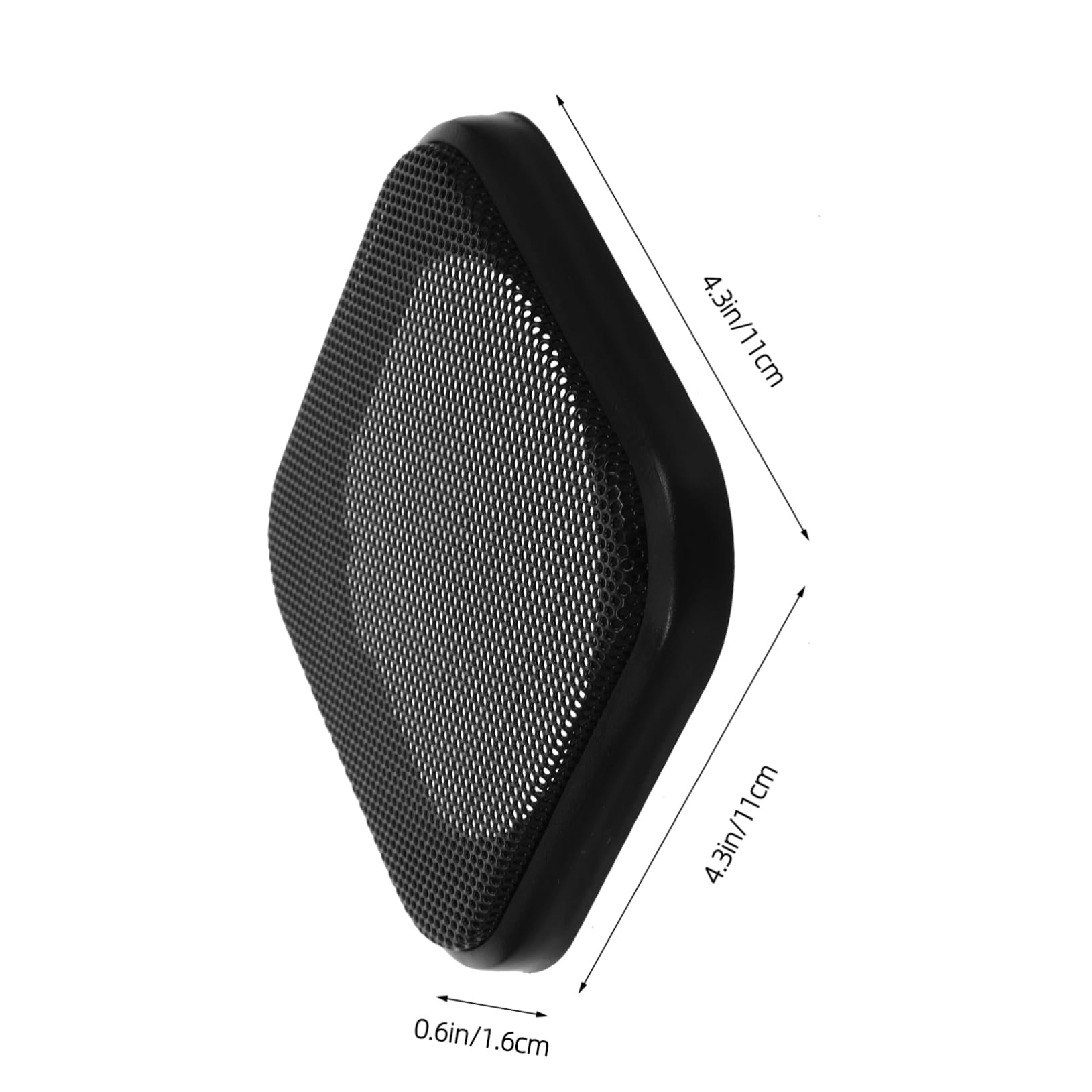 Cabilock Car Subwoofer Grill Protector Square Speaker Cover Mesh Guard Metal Plastic Durable Easy Installation for Audio Equipment