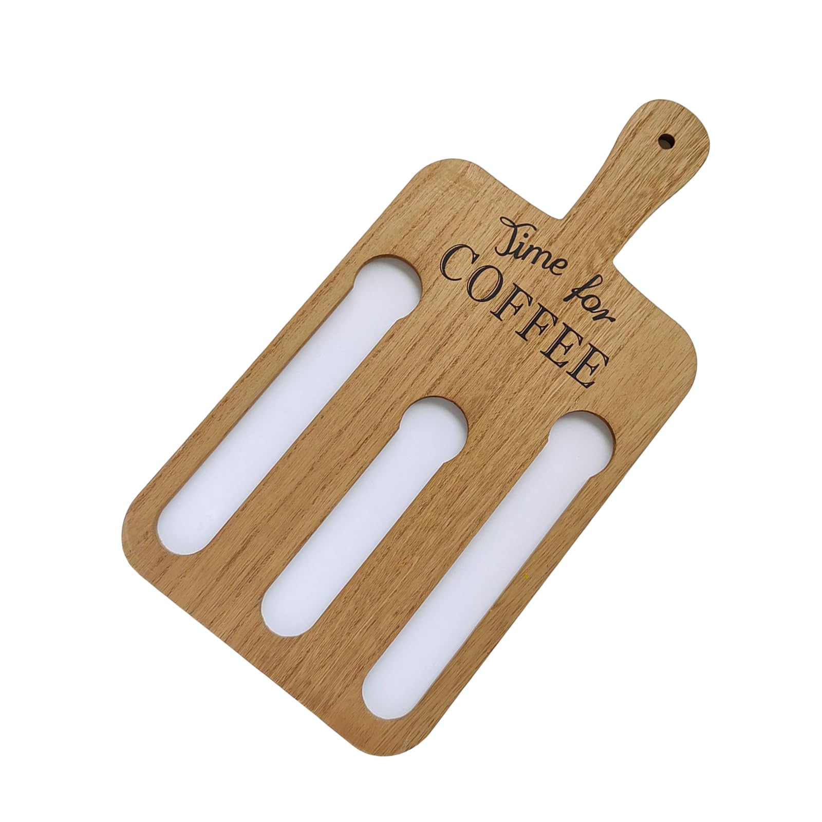 YROHGKPN Rectangular Coffee Pods Rack with Handle Espresso Storage Organiser Space Saving Wall Mount for Home and Workspaces Coffee Station Organiser