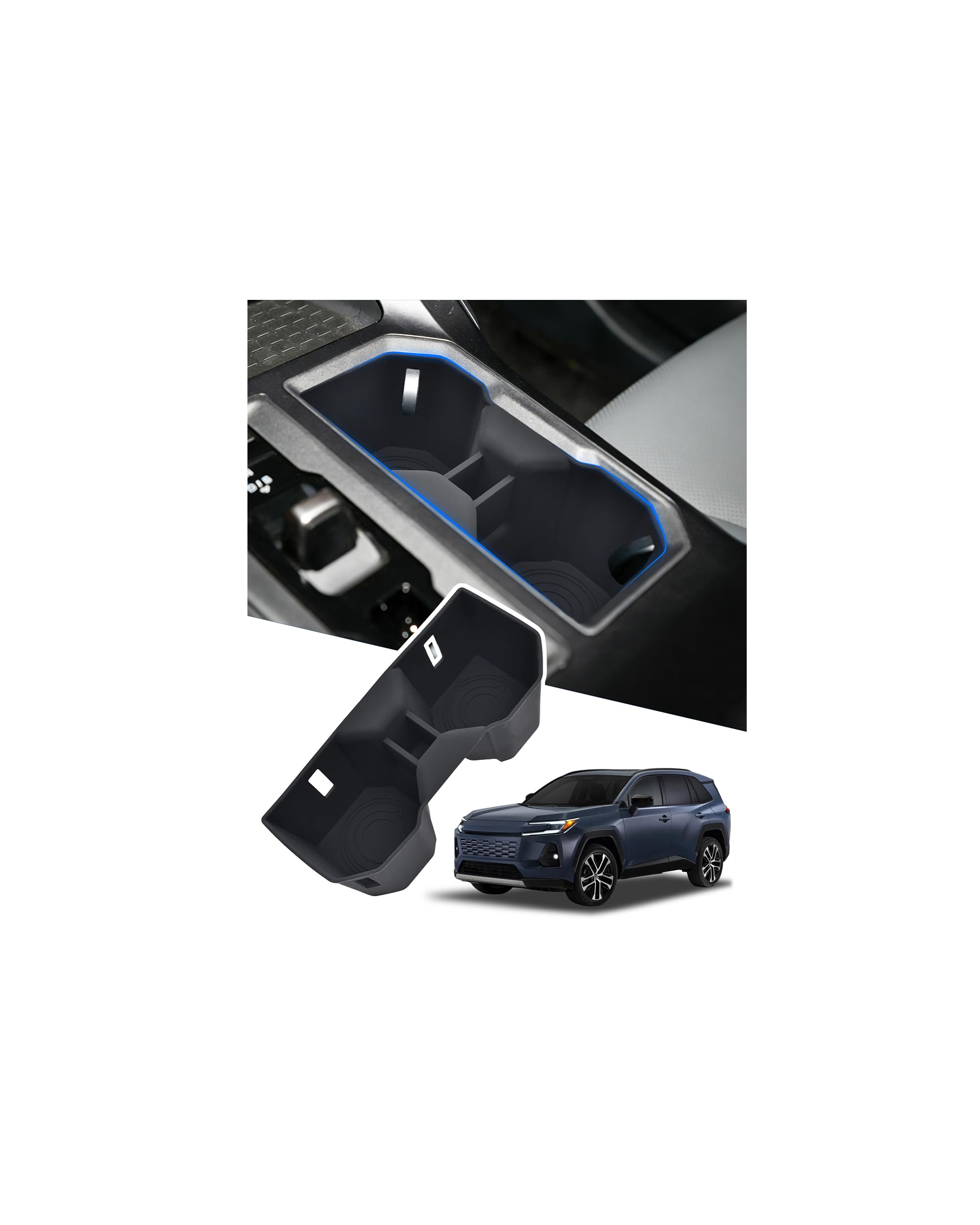 Cup Holder Inserts for Toyota RAV4 2026 Accessorie (LE/SE/XLE/Woodland/XSE)