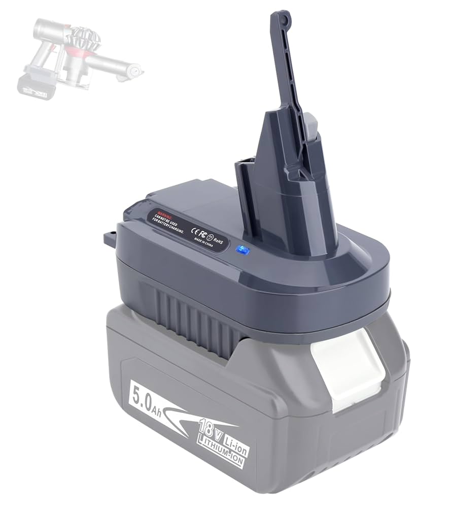 ダイソンV8(SV10)＋マキタ18Vリチウム電池用変換アダプター Amazon.co.jp: ダイソン マキタ 変換 アダプター Makita 18V