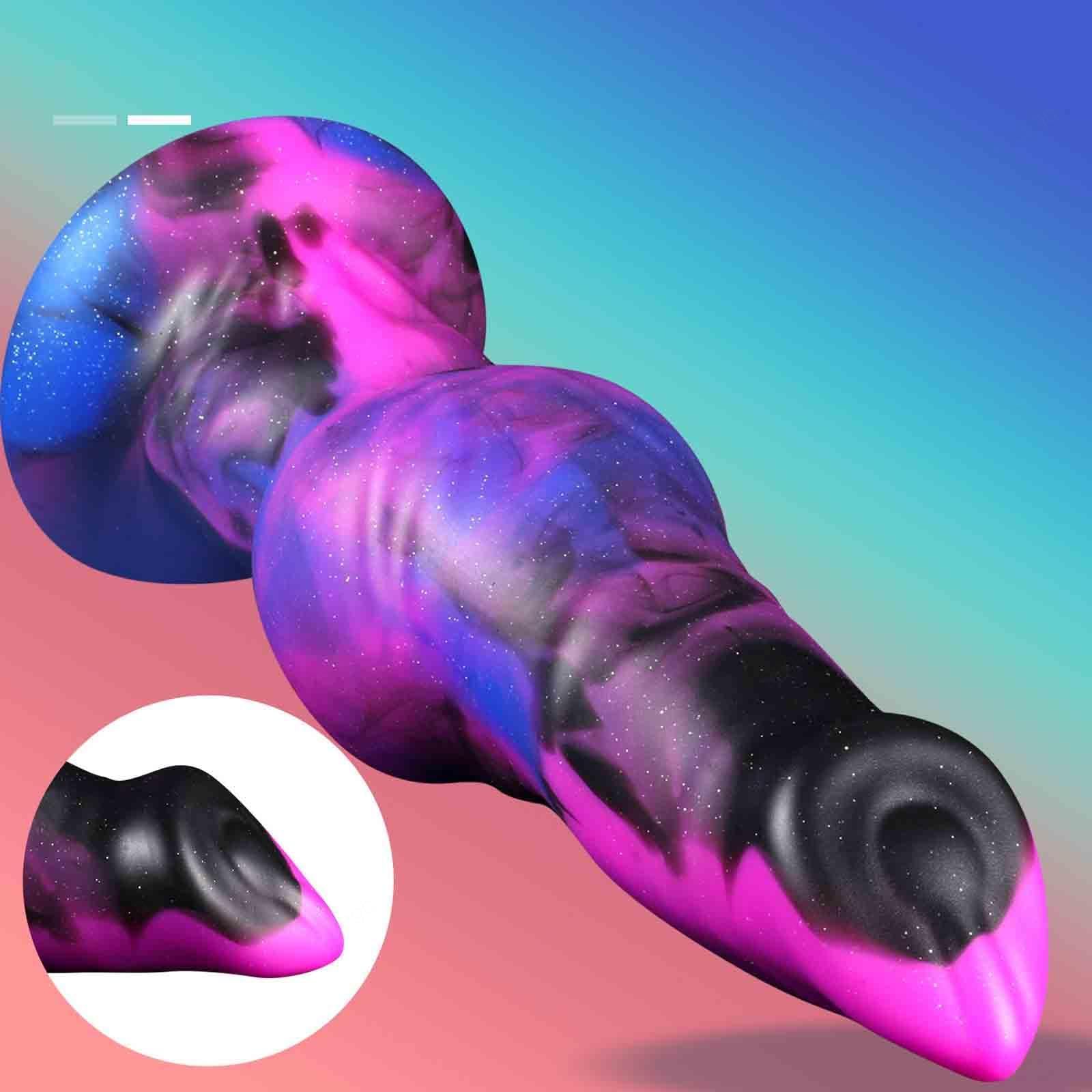 Knot Dildo Cane Fantasy Falli Realistici Per Uomini Giganti Uomo Animal Anale Realistico Cazzo Finto Donna Xxl Fallo Didol Donne Grande Dildi Xxxl Morbido Anal Cazo in Silicone Dido Anali,purple-L
