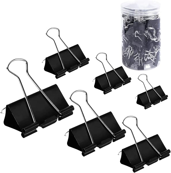 Binder Clips Paper Clamps Assorted Sizes