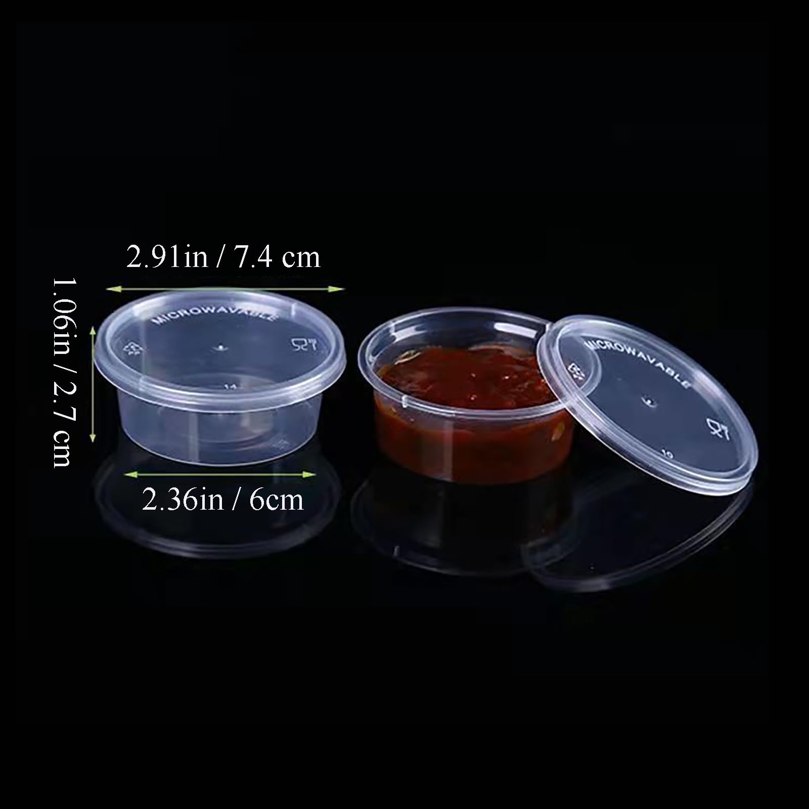 Lot De 30 Pots Alimentaires CoKeeSun 450ml - Contenants Réutilisables Pour Sauce, Salade, Condiments