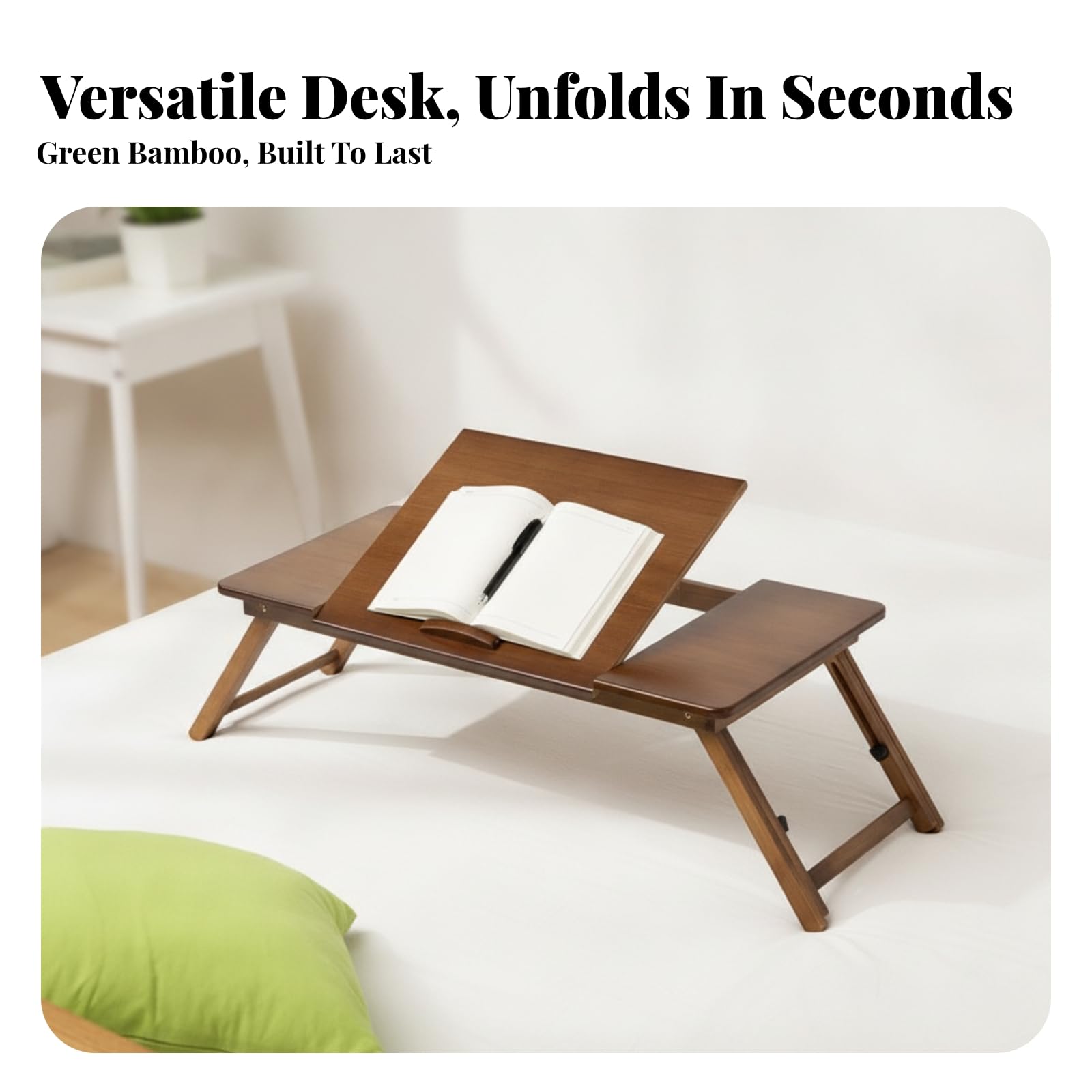 Plateau Lit avec Pieds Pliants, Modèle Moyen — Longueur 64 Cm
