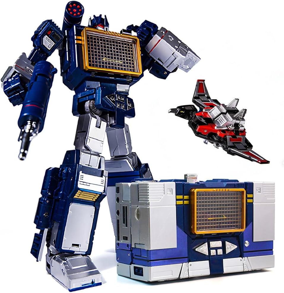 Deformation Robot Toys, Tape Recorder Model Action Figure 9.1 Inches with Accessories, Suitable for Ages 6 and Up for Boys Kids
